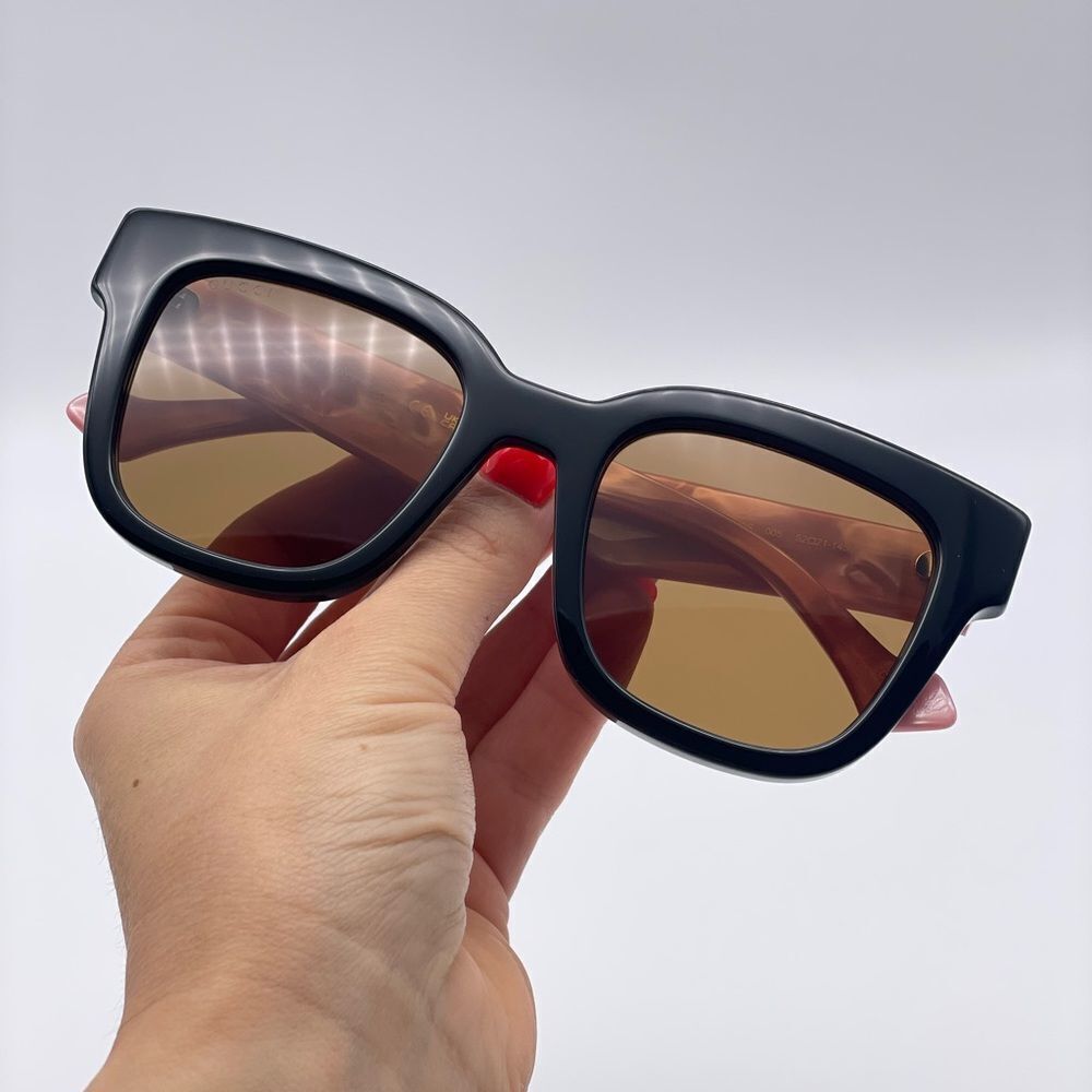 BRAND NEW GUCCI GG0998S 005 Black/Pink/Brown Women Sunglasses - Picture 8 of 11